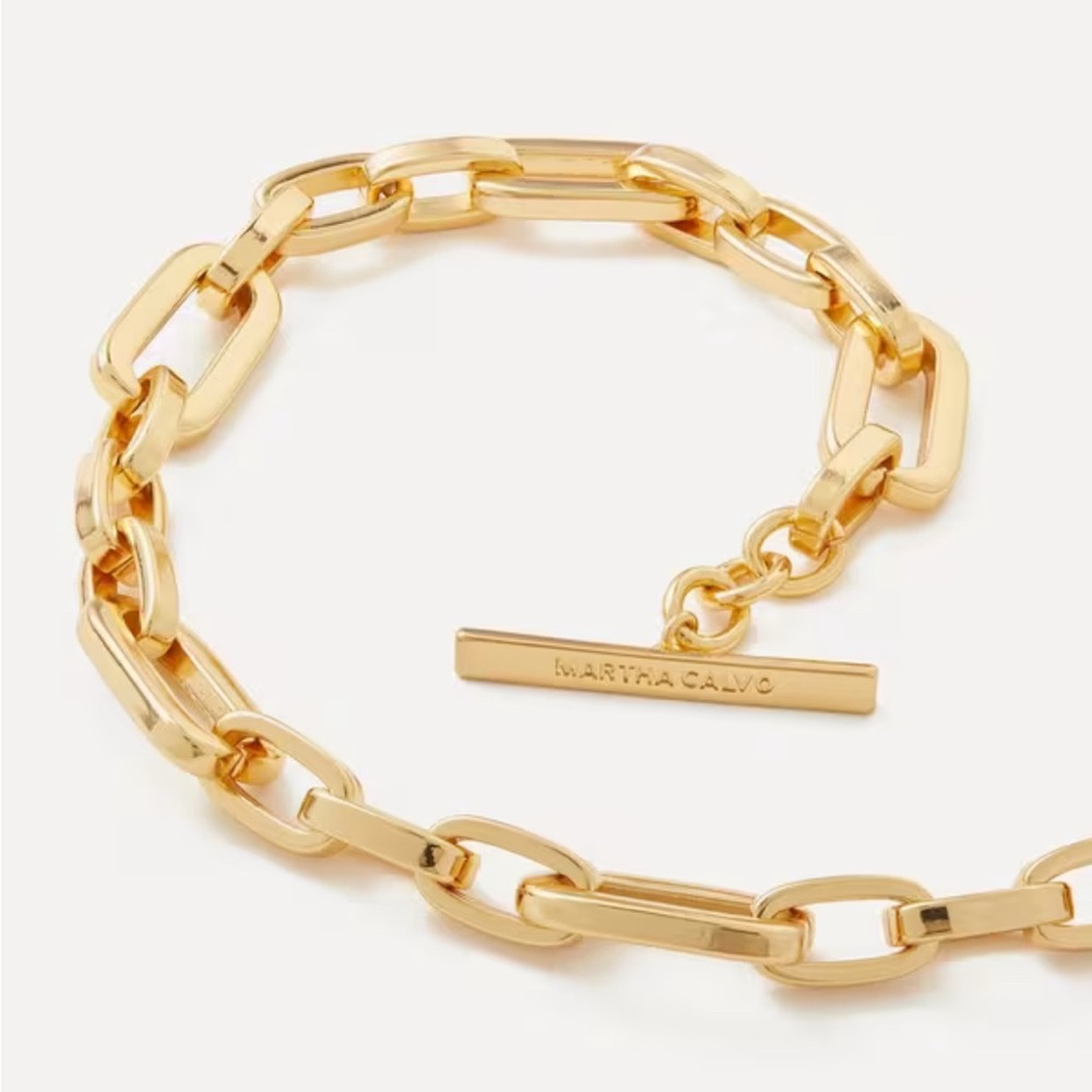 Martha Calvo 14ct Gold-plated Tribeca Chain Necklace - Picture 2 of 5